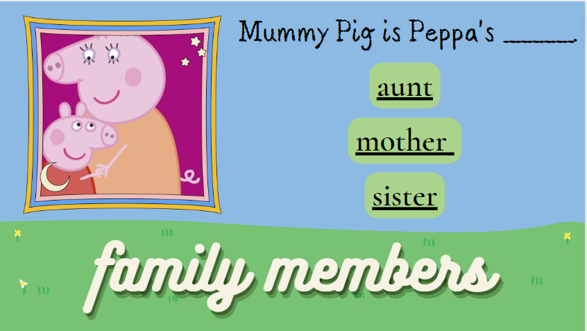 Family Members Peppa Pig Prepyourlesson